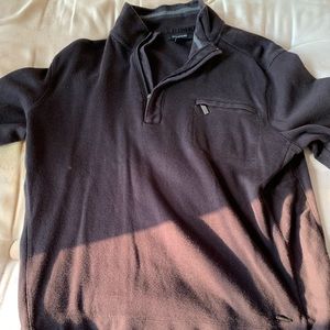 Structure Black Quarter Zip Sweater Size Large